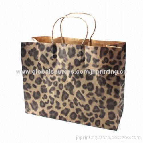 Kraft Paper Bag for Promotions, Made of 120gsm White Kraft Paper, OEM Orders are Welcome